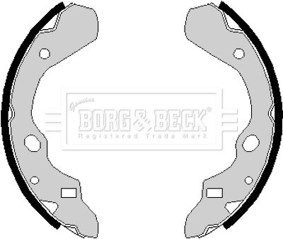 BORG & BECK stabdžių trinkelių komplektas BBS6130